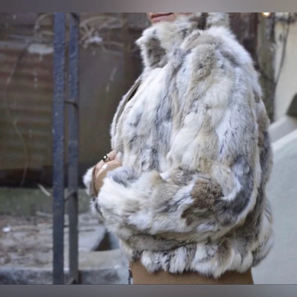 Wilson’s leather genuine, rabbit, fur bomber, multiple colors size XL - Picture 3 of 11